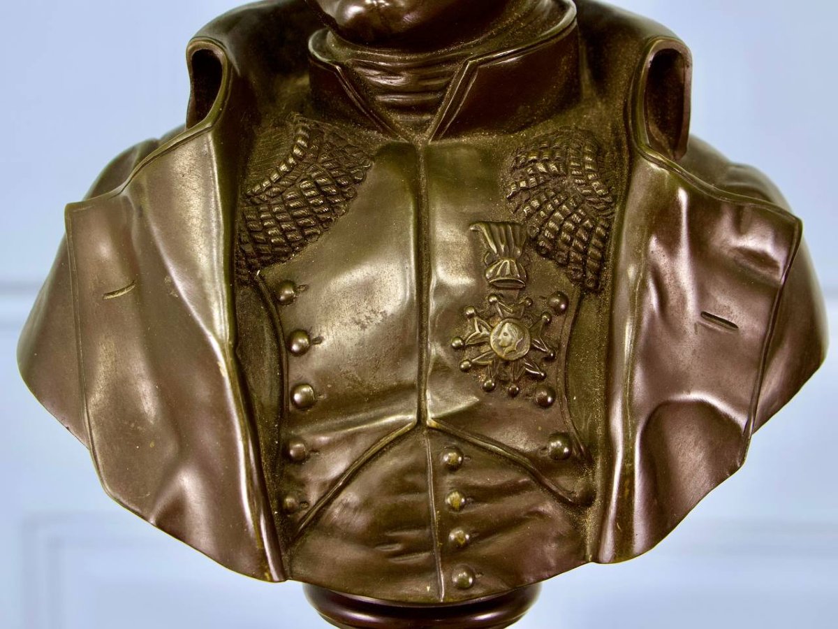 Buste de l'Empereur Napoléon en bronze-photo-3