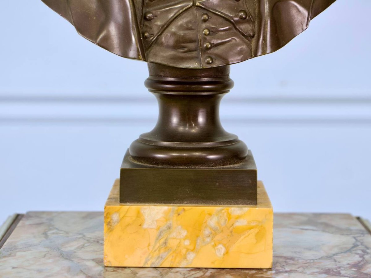 Buste de l'Empereur Napoléon en bronze-photo-4