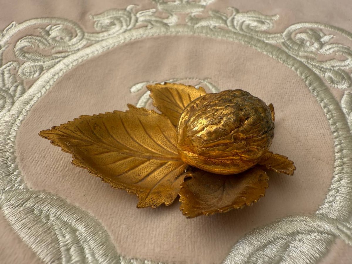 Presse Papier De Bureau En Bronze en forme de Noix-photo-4
