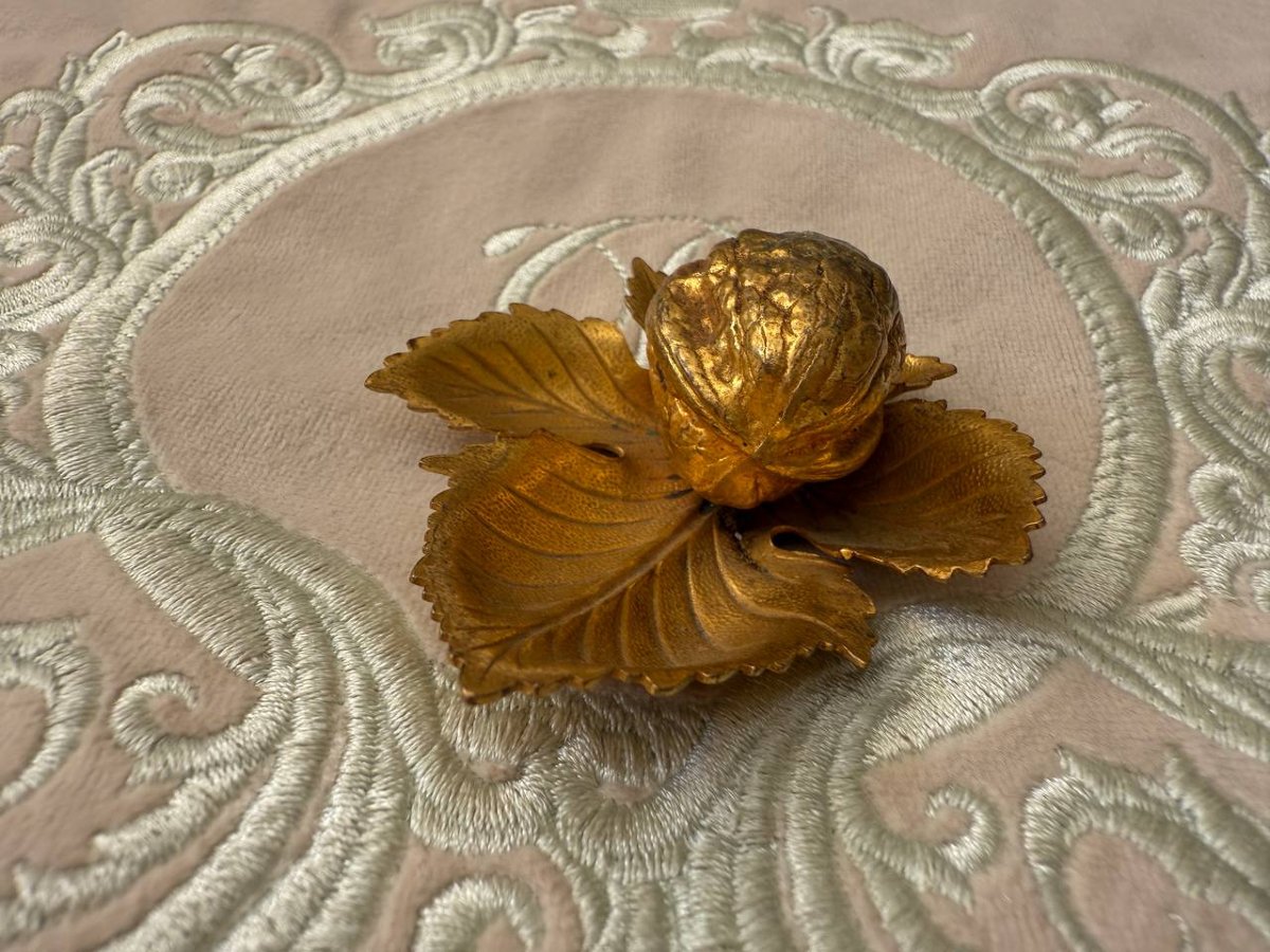 Presse Papier De Bureau En Bronze en forme de Noix-photo-5