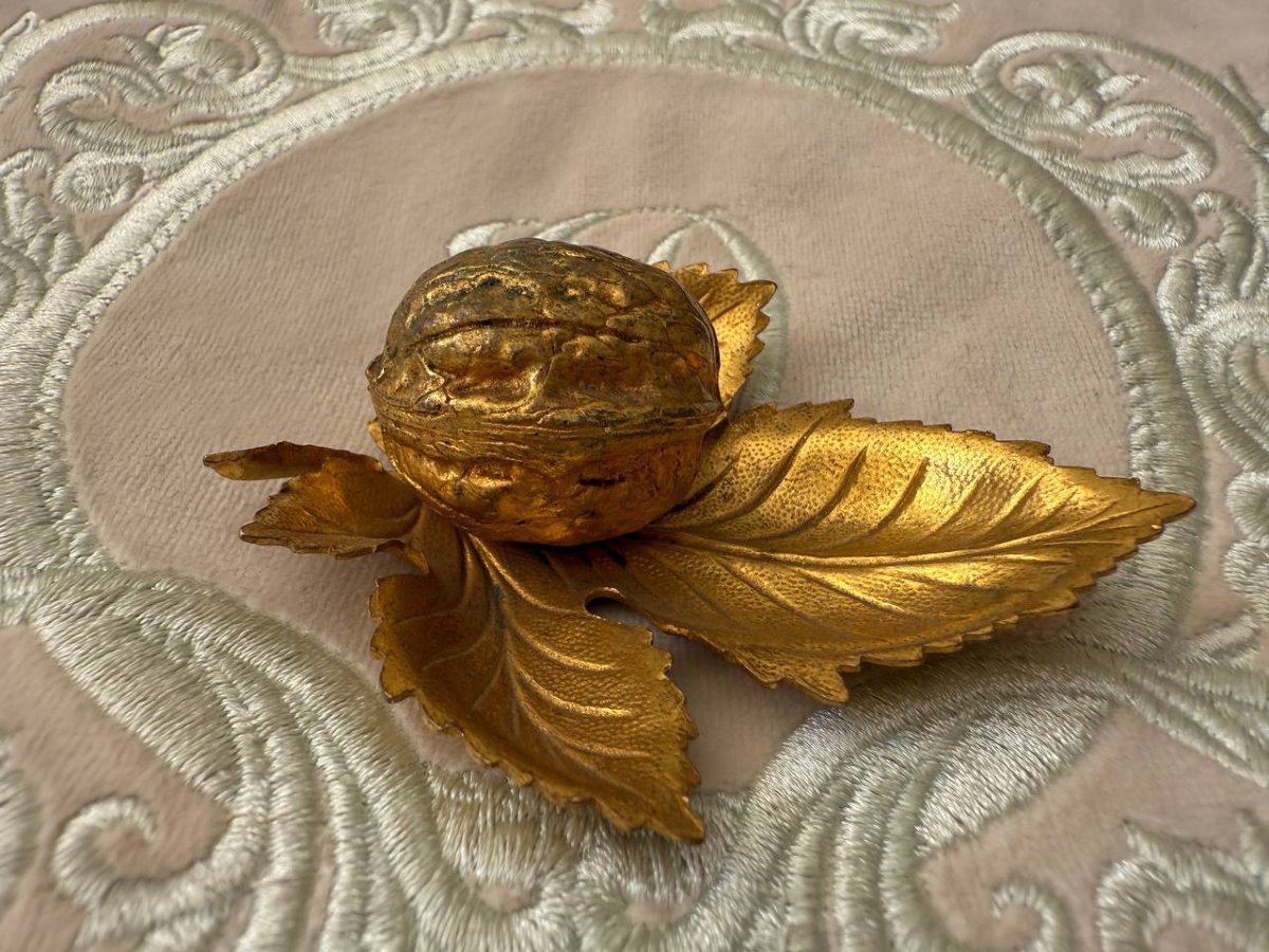 Presse Papier De Bureau En Bronze en forme de Noix-photo-6