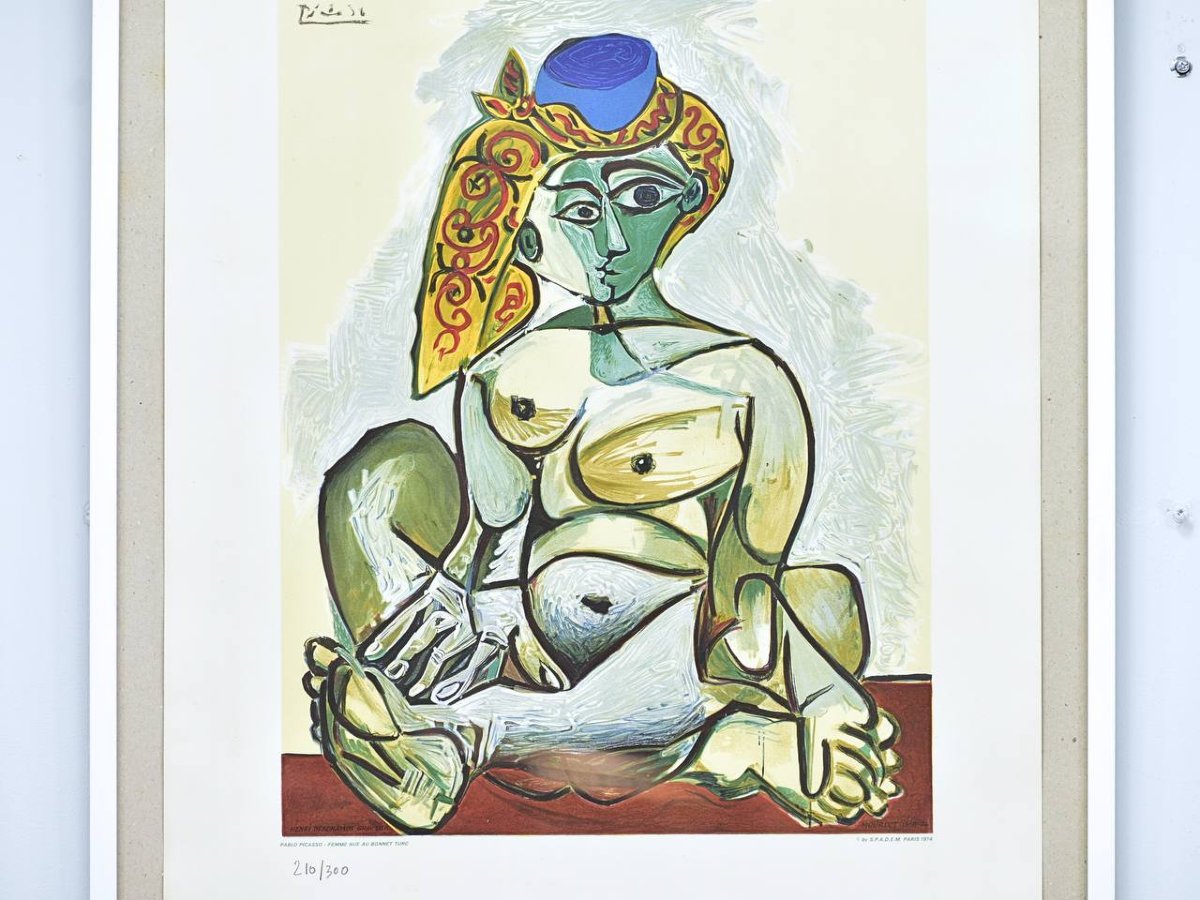 Pablo Picasso Nude Woman With Turkish Cap, Poster-photo-4