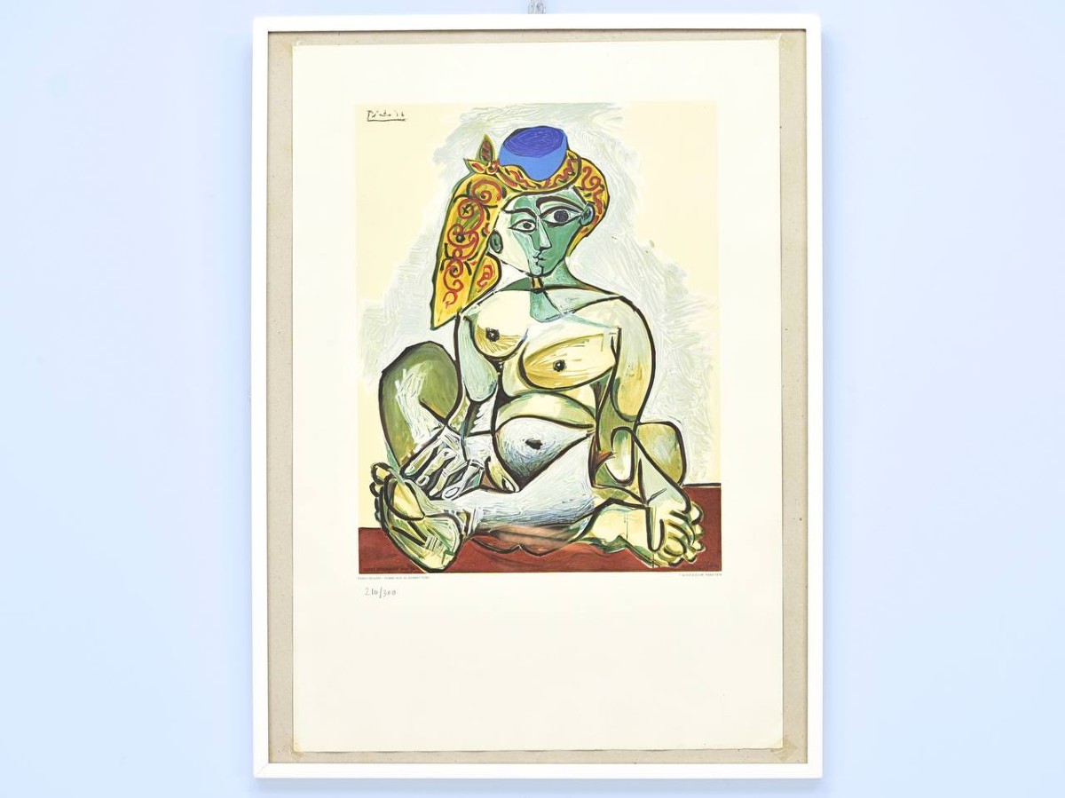 Pablo Picasso Nude Woman With Turkish Cap, Poster