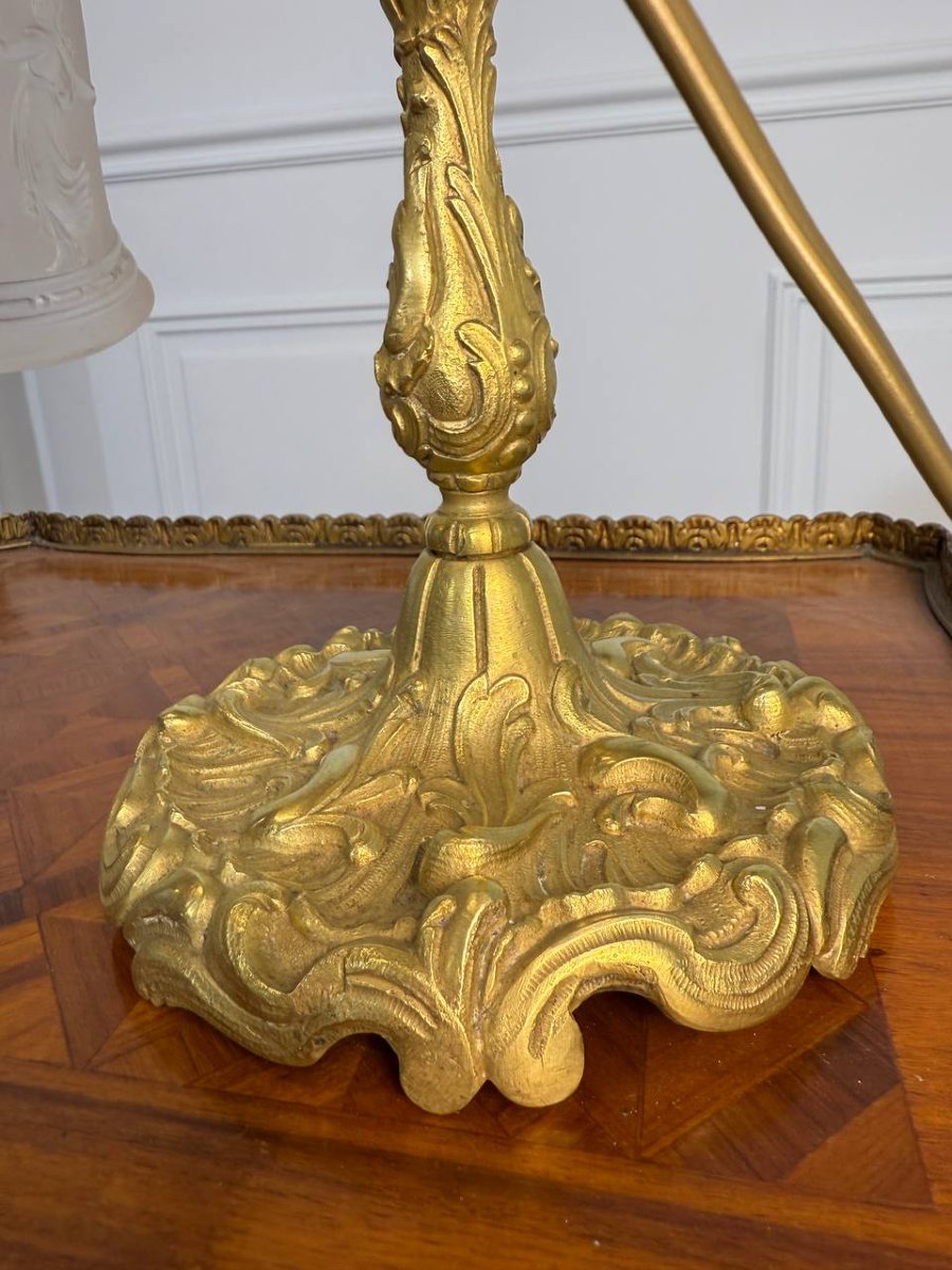Bronze And Brass Desk Or Mood Lamp-photo-1