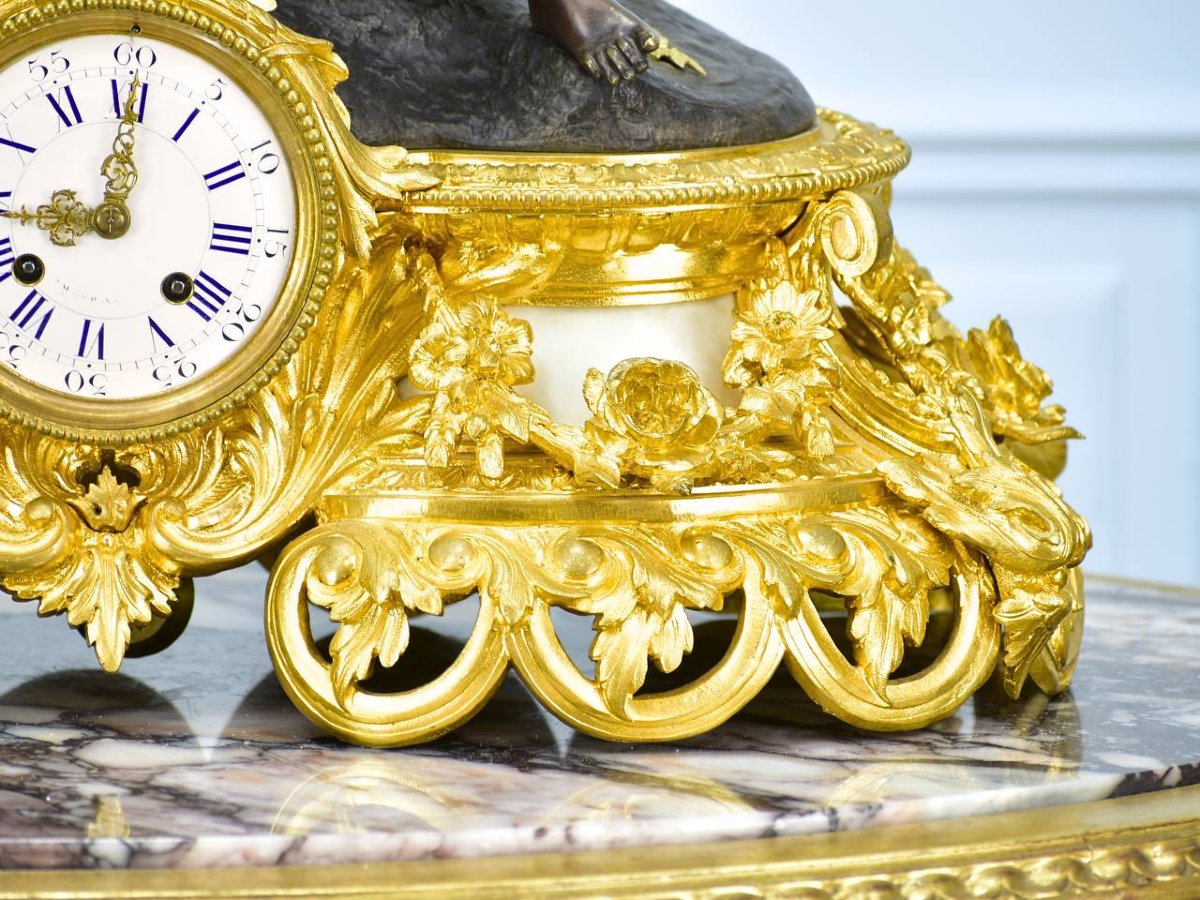 Clock With The Subject, “allegory Of Prosperity”-photo-2
