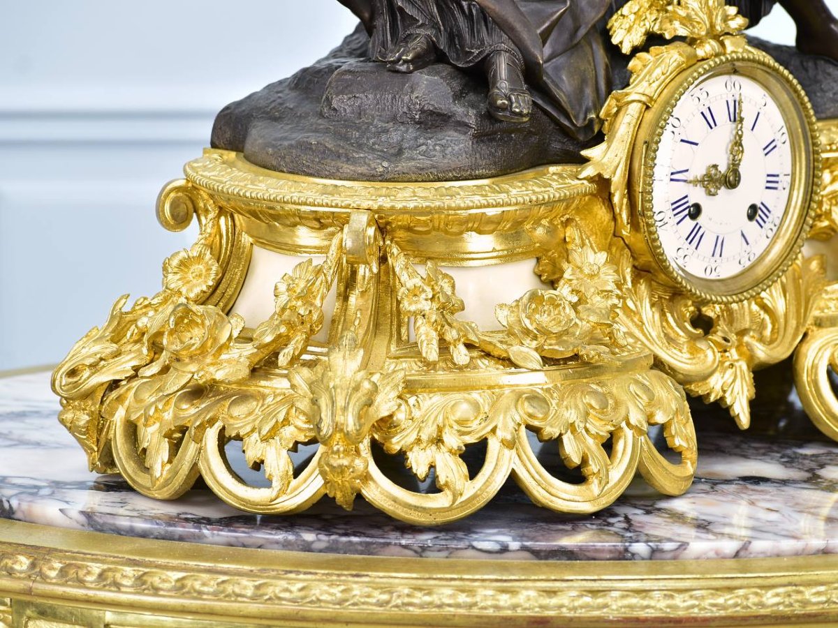 Clock With The Subject, “allegory Of Prosperity”-photo-4