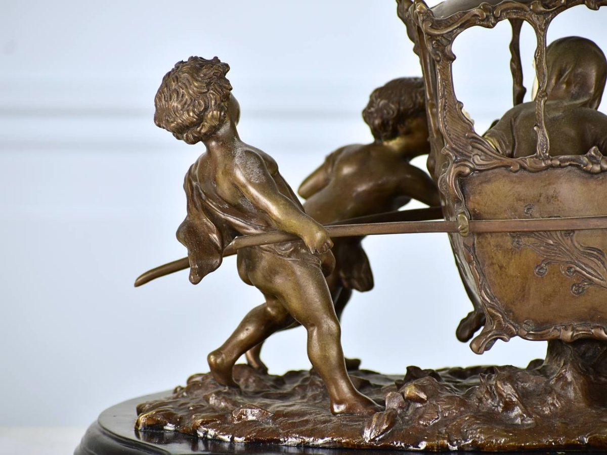 D’après LOUIS GOSSIN, Enfants ou chérubins à la berline-photo-4