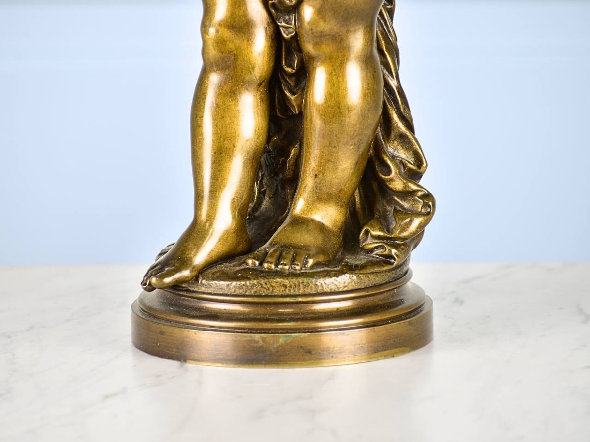 Statue En Bronze Auguste Moreau (1834-1917)-photo-1