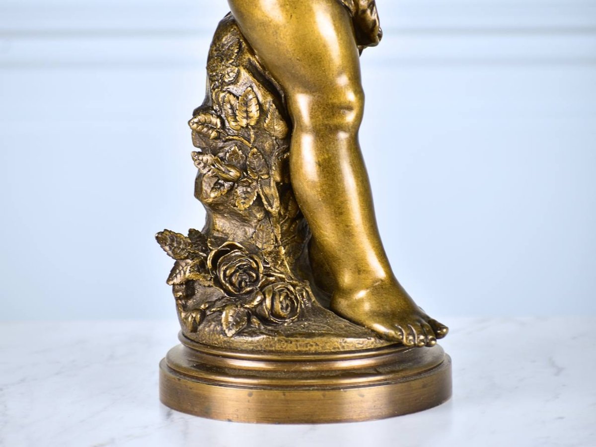 Statue En Bronze Auguste Moreau (1834-1917)-photo-2