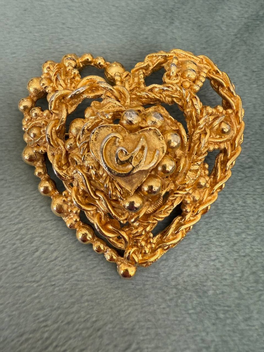 Christian Lacroix Vintage Heart Brooch