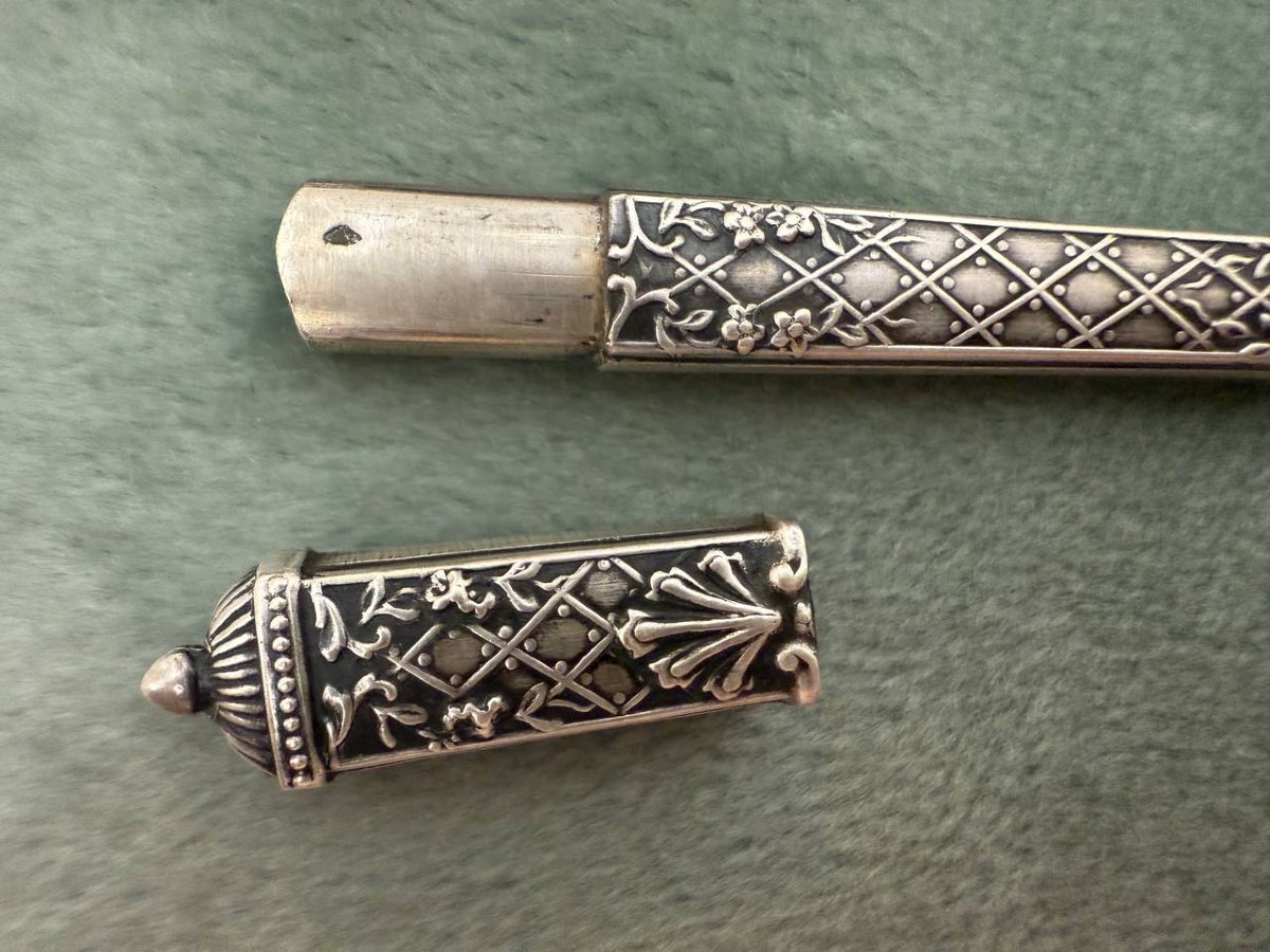 Antique Silver Sewing Kit-photo-5