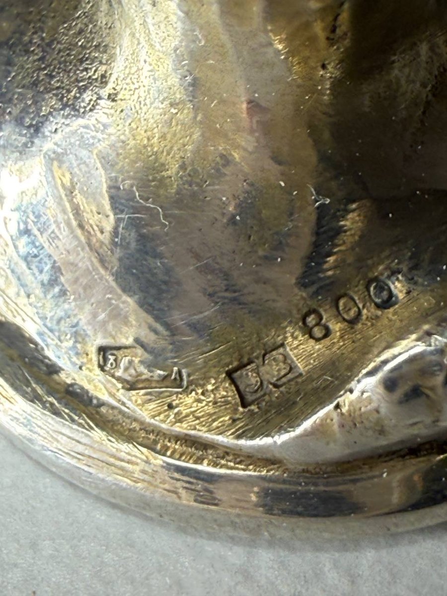 CACHET A CIRE , SCEAU , MONOGRAMMÉ EN Argent REPRÉSENTANT UN BUSTE DE FEMME , ART NOUVEAU.-photo-7