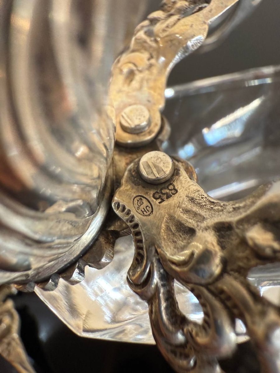 Coq en cristal et en argent 835-photo-2