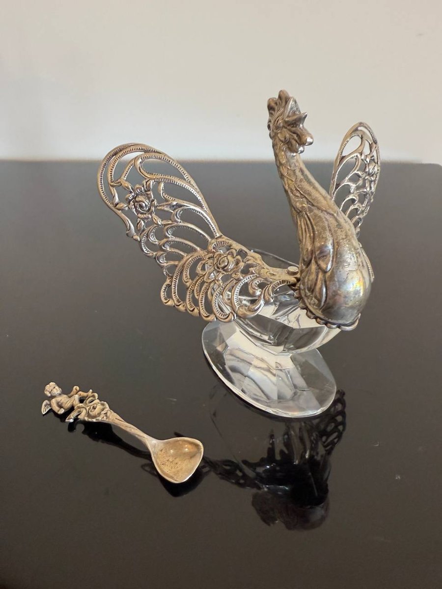 Coq en cristal et en argent 835-photo-6