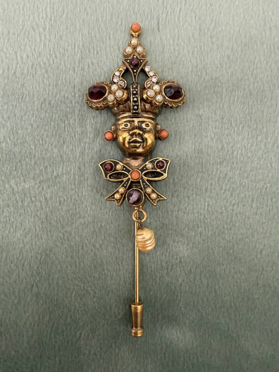 Blackamoor Brooch Or Pin-photo-3