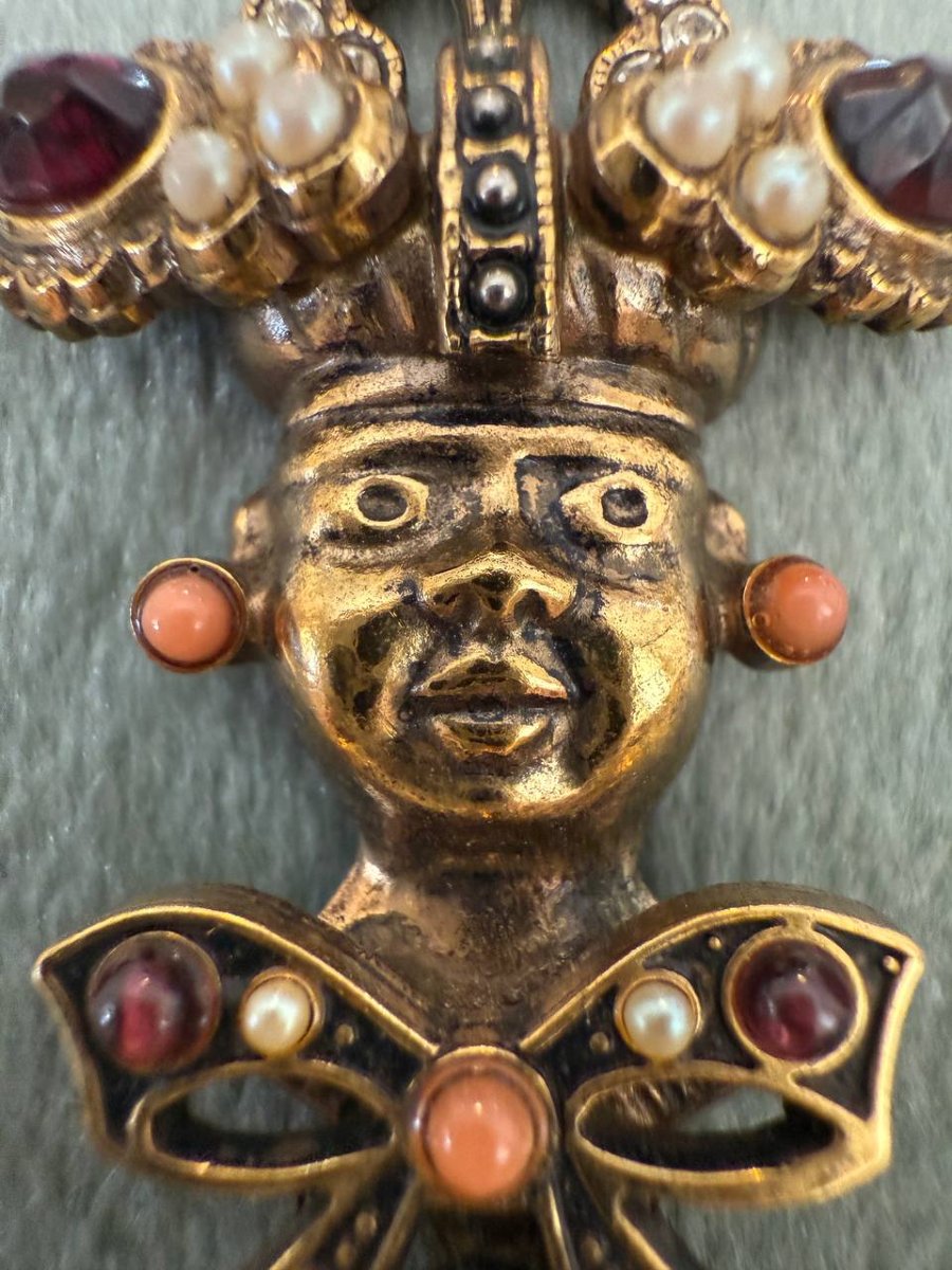 Blackamoor Brooch Or Pin-photo-2