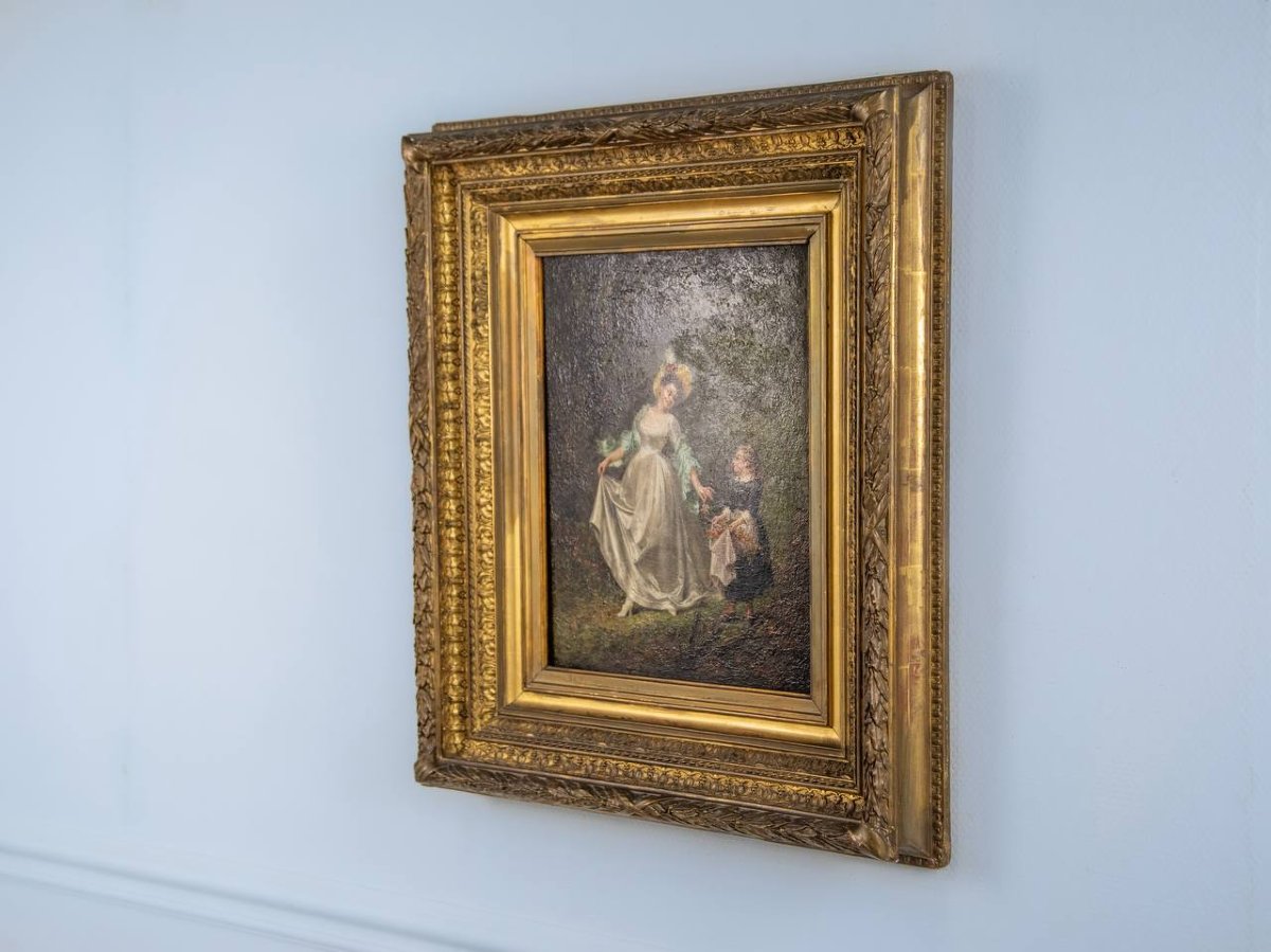 Dans le goût de Picou Henri Pierre , « Les cueilleurs de fleurs »-photo-2