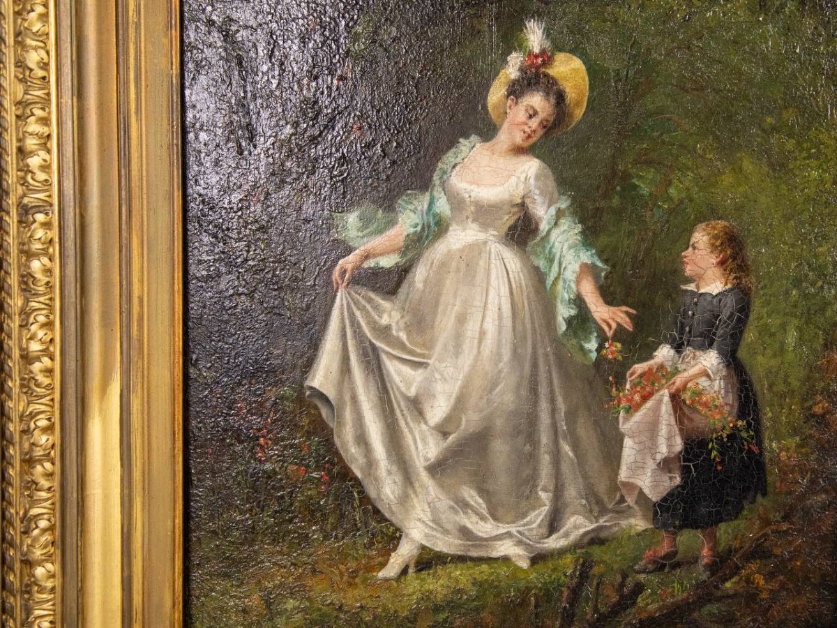 Dans le goût de Picou Henri Pierre , « Les cueilleurs de fleurs »-photo-3