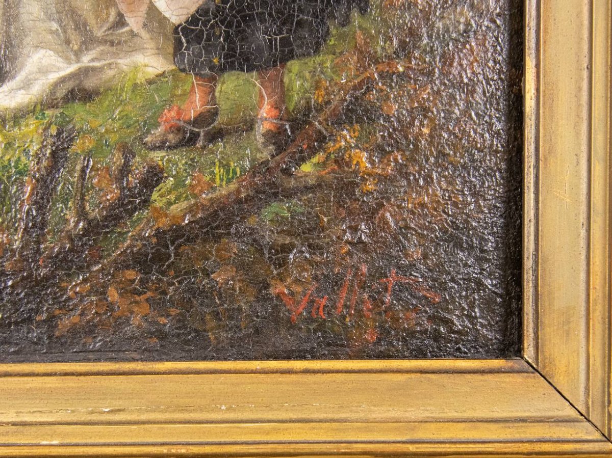 Dans le goût de Picou Henri Pierre , « Les cueilleurs de fleurs »-photo-1