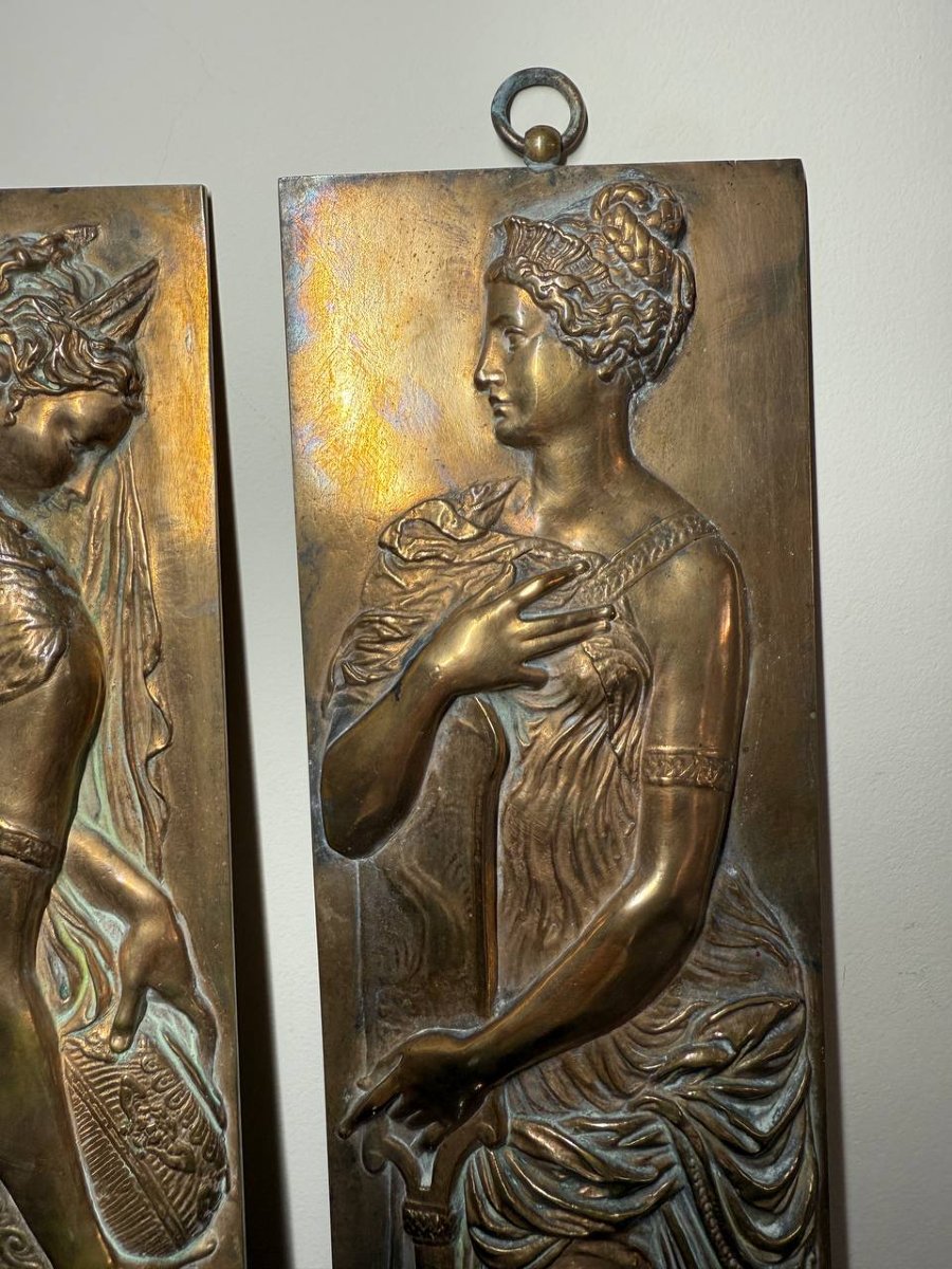 Relief Plaques F. Barbedienne After Jean Goujon “fountain Of The Innocents”-photo-3