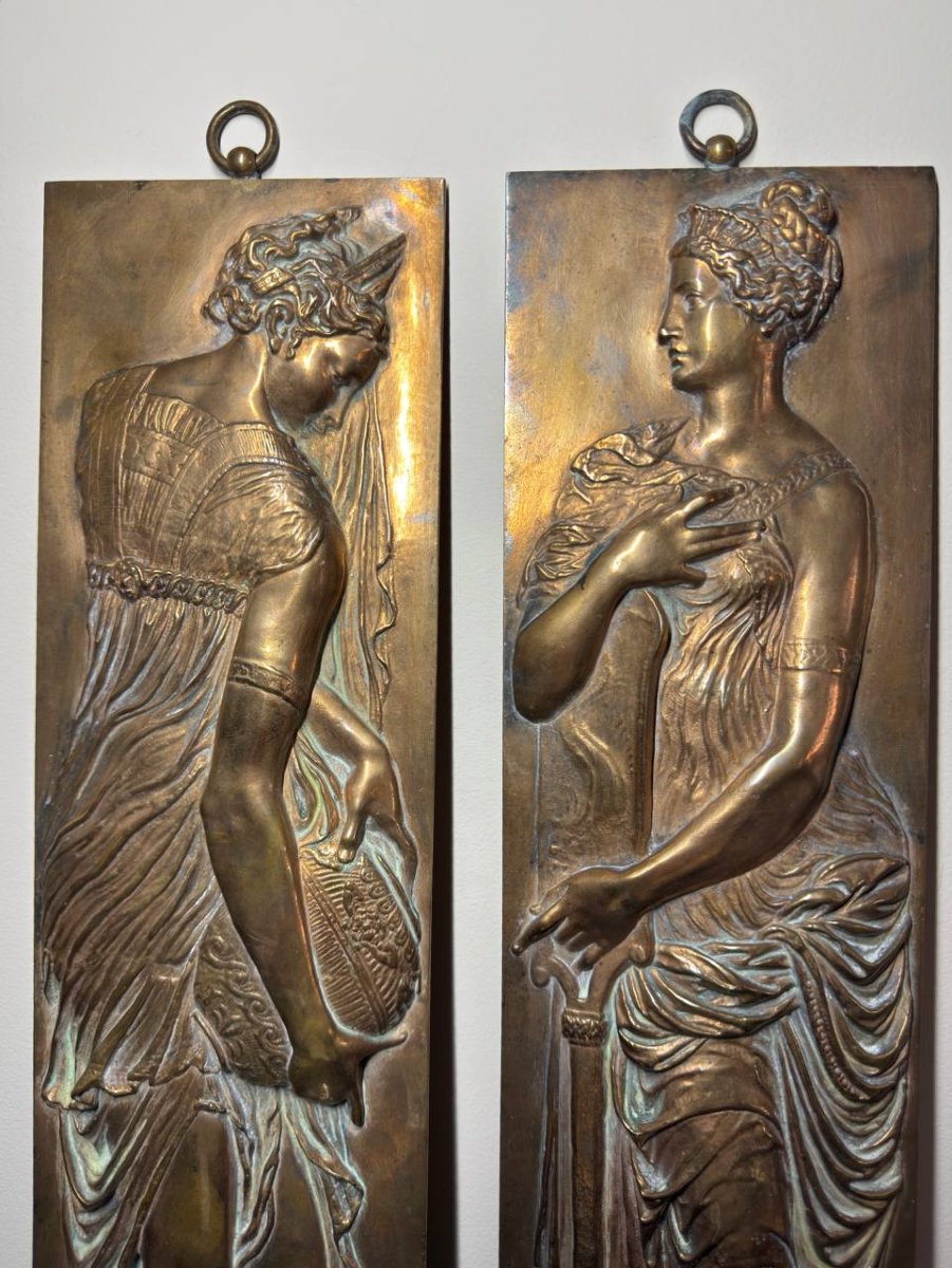 Relief Plaques F. Barbedienne After Jean Goujon “fountain Of The Innocents”-photo-4