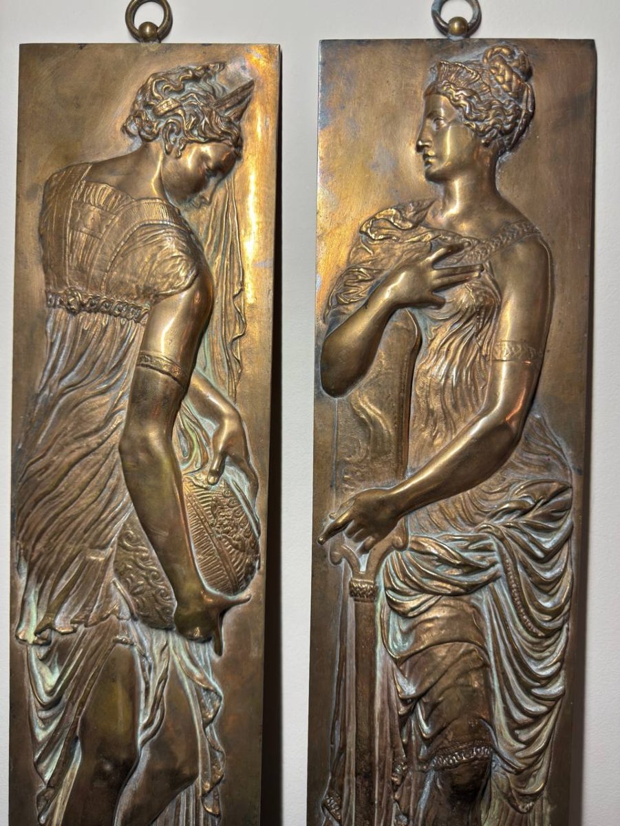 Relief Plaques F. Barbedienne After Jean Goujon “fountain Of The Innocents”-photo-1