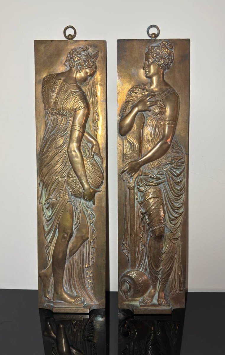 Relief Plaques F. Barbedienne After Jean Goujon “fountain Of The Innocents”