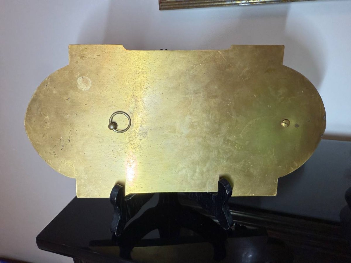 Antique Holy Water Font In Onyx, Gilt And Silvered Bronze And Spelter, Depicting Jesus And Mary Magdalene-photo-7