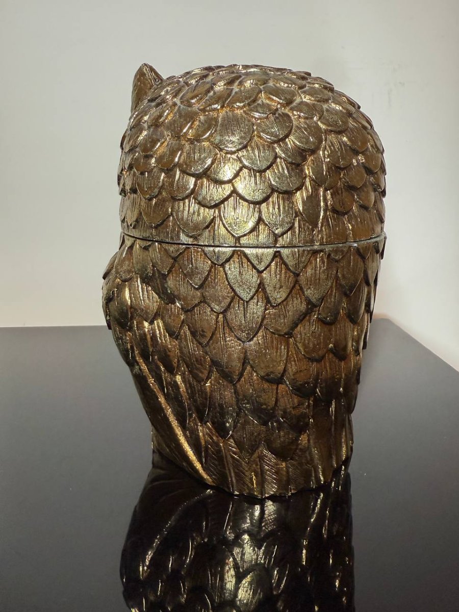 Mauro Manetti , Seau à glaçon en forme de chouette ou de hibou-photo-8