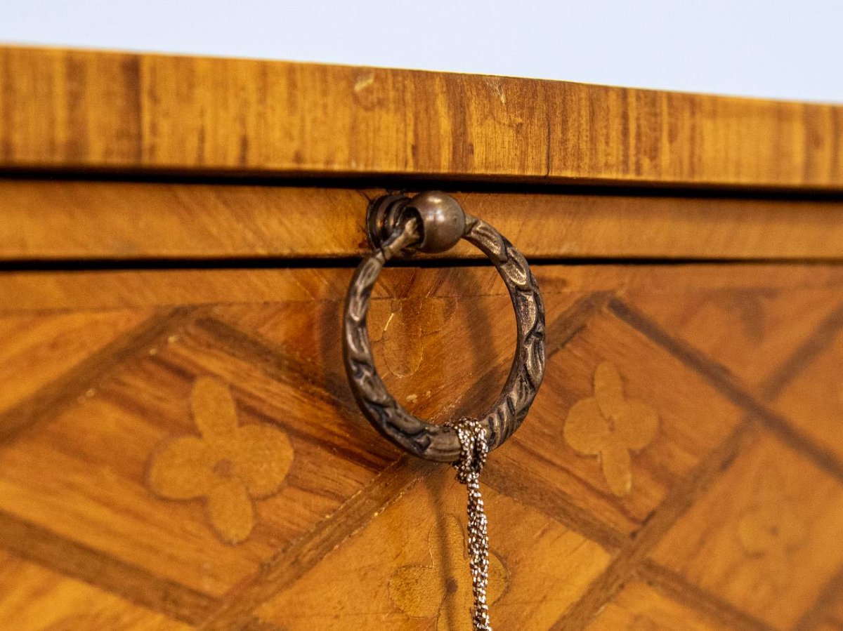 Louis XV Style Writing Table After Bernard Van Riesen Burgh-photo-3