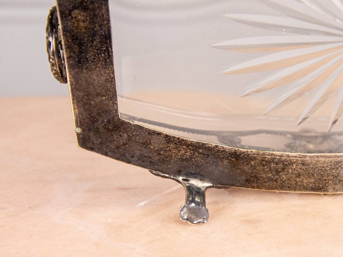 Silver-plated Metal Centerpiece, Planter Or Cachepot.-photo-3