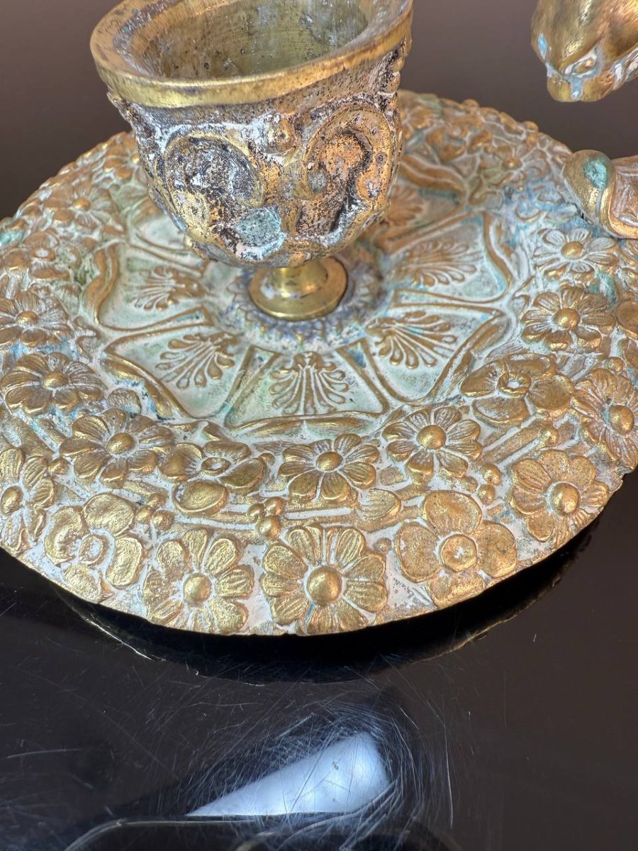 Hand Candlestick Cellar Rat-photo-2