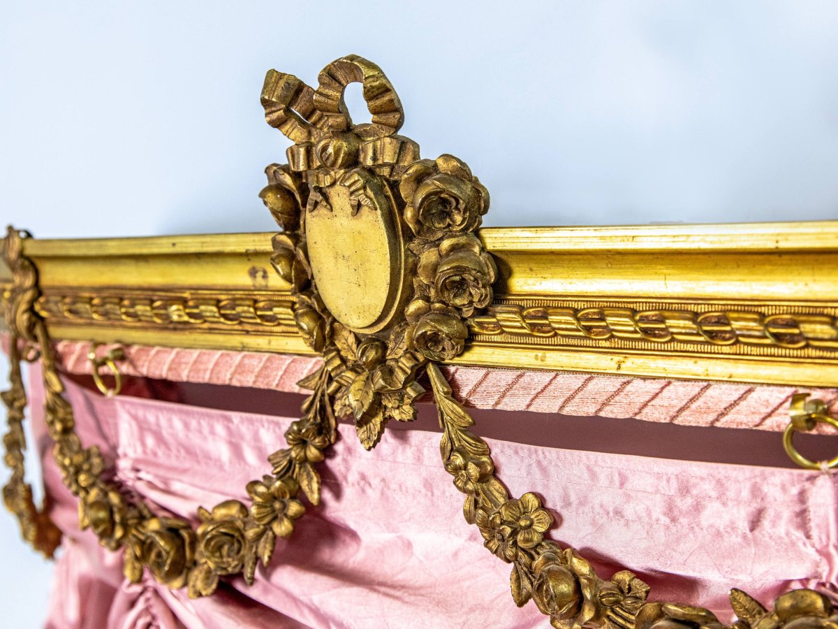 Bed Canopy, Bed Crown, Baldachin Or Bronze Valance-photo-2