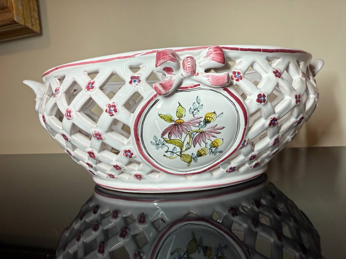 CORBEILLE panier AJOURÉE Moustiers-photo-3