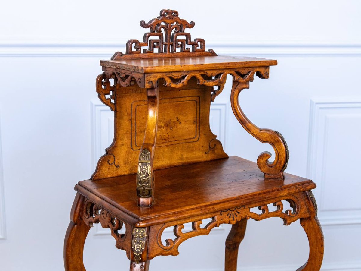 In The Style Of Gabriel Viardot, Console, Side Table Or Japanese-style Table-photo-2