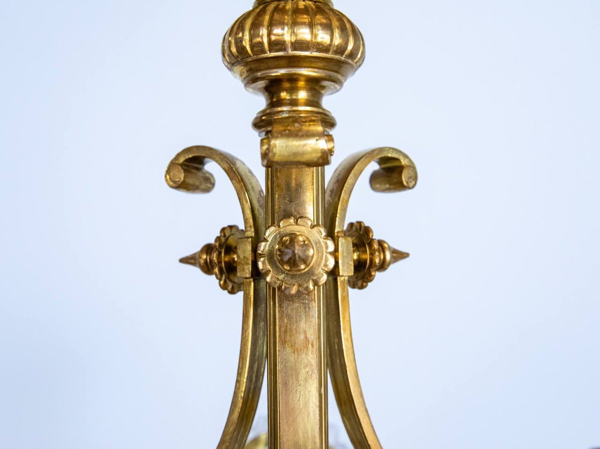 Louis XVI Style Chandelier, Bag Of Pearls, Basket-photo-4