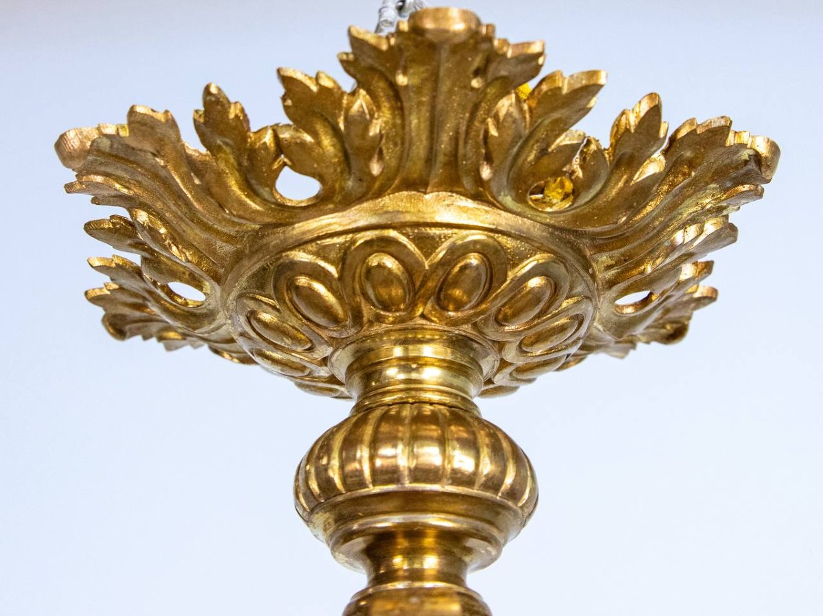 Louis XVI Style Chandelier, Bag Of Pearls, Basket-photo-6