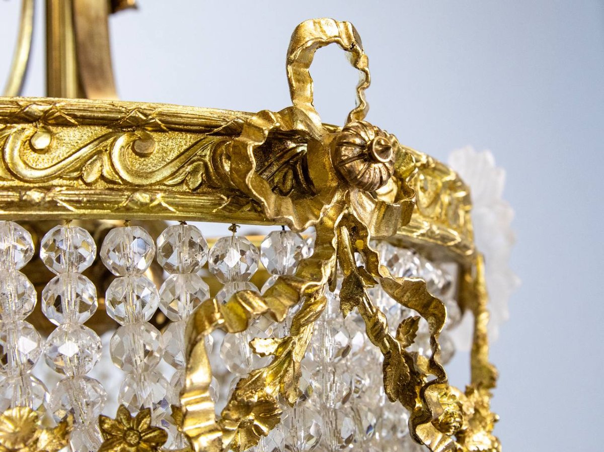Louis XVI Style Chandelier, Bag Of Pearls, Basket-photo-7