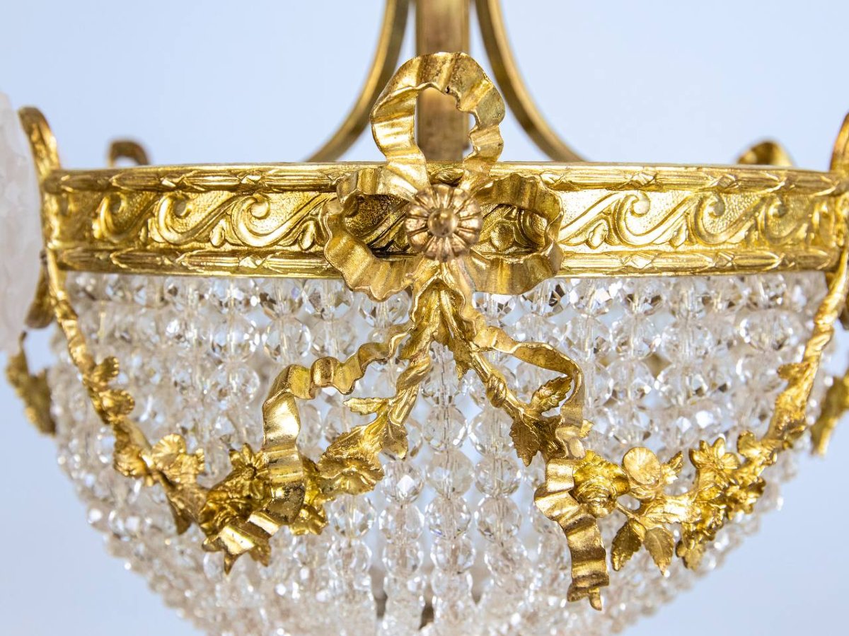 Louis XVI Style Chandelier, Bag Of Pearls, Basket-photo-8