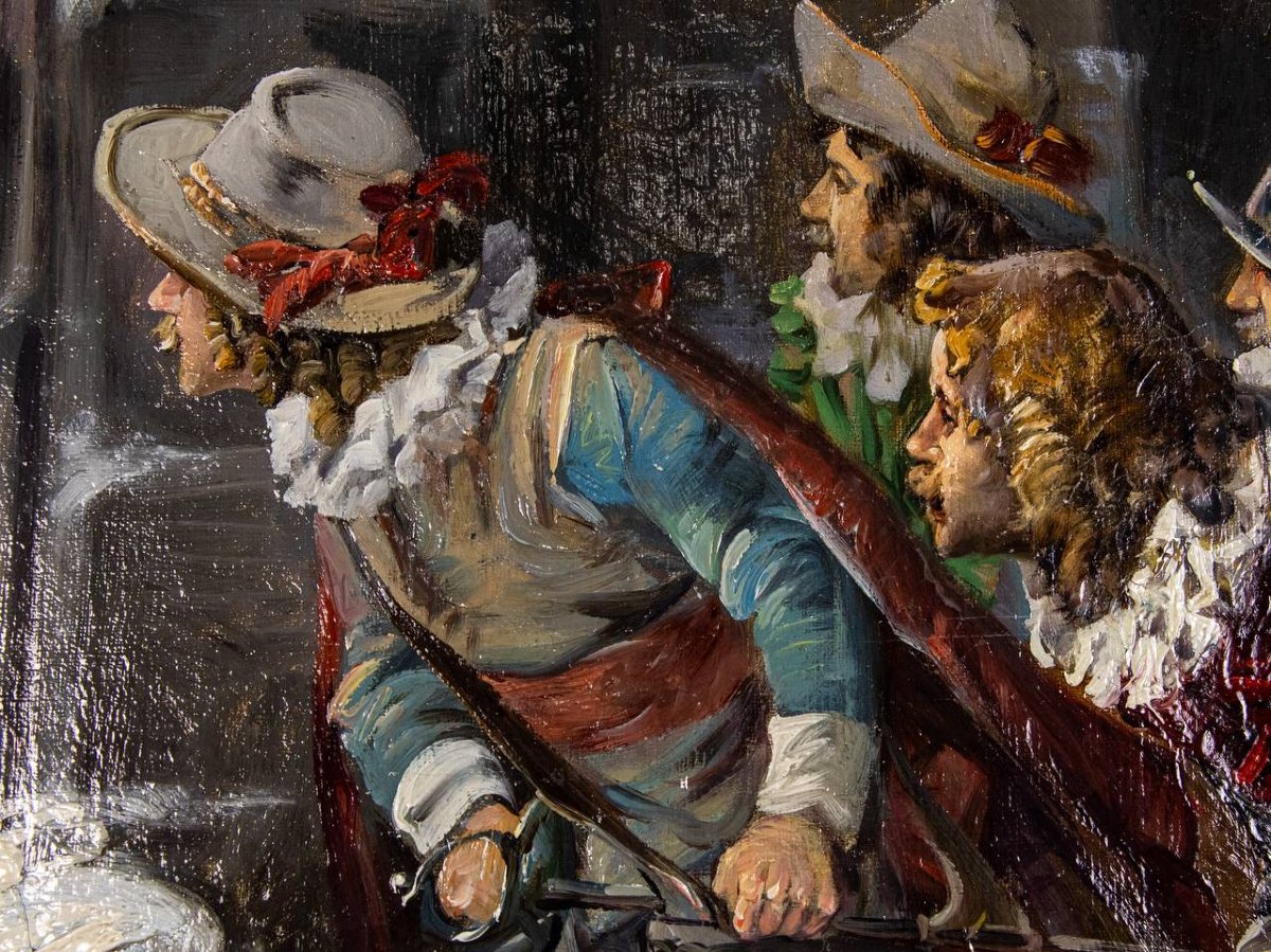 MOUSQUETAIRES , LUIGI GIORGIO BALDERO, XIXE SIÈCLE, ITALIE-photo-2