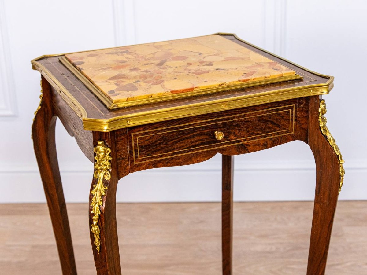 Small Work Table, Side Table, Writing Table In The Louis XV Style-photo-2
