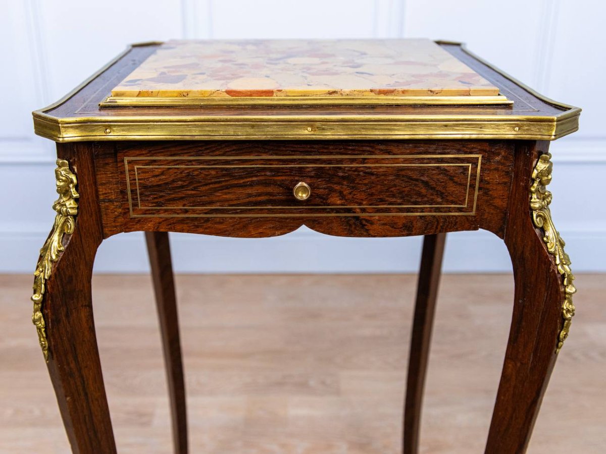 Small Work Table, Side Table, Writing Table In The Louis XV Style-photo-3