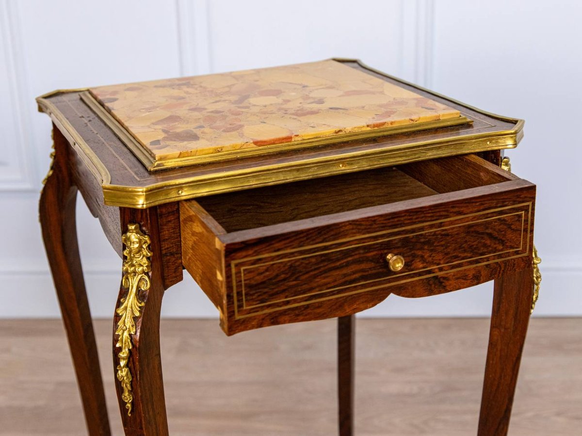 Small Work Table, Side Table, Writing Table In The Louis XV Style-photo-4