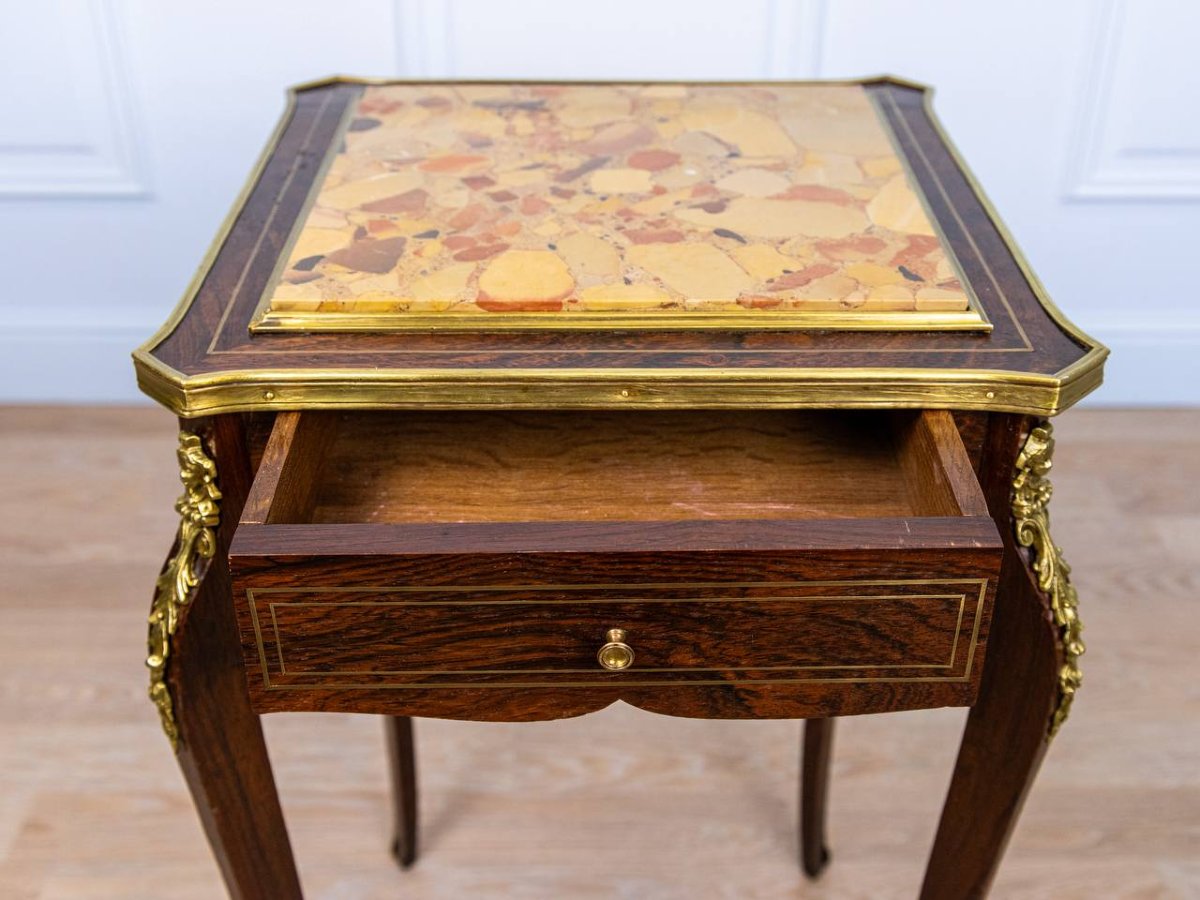 Small Work Table, Side Table, Writing Table In The Louis XV Style-photo-1