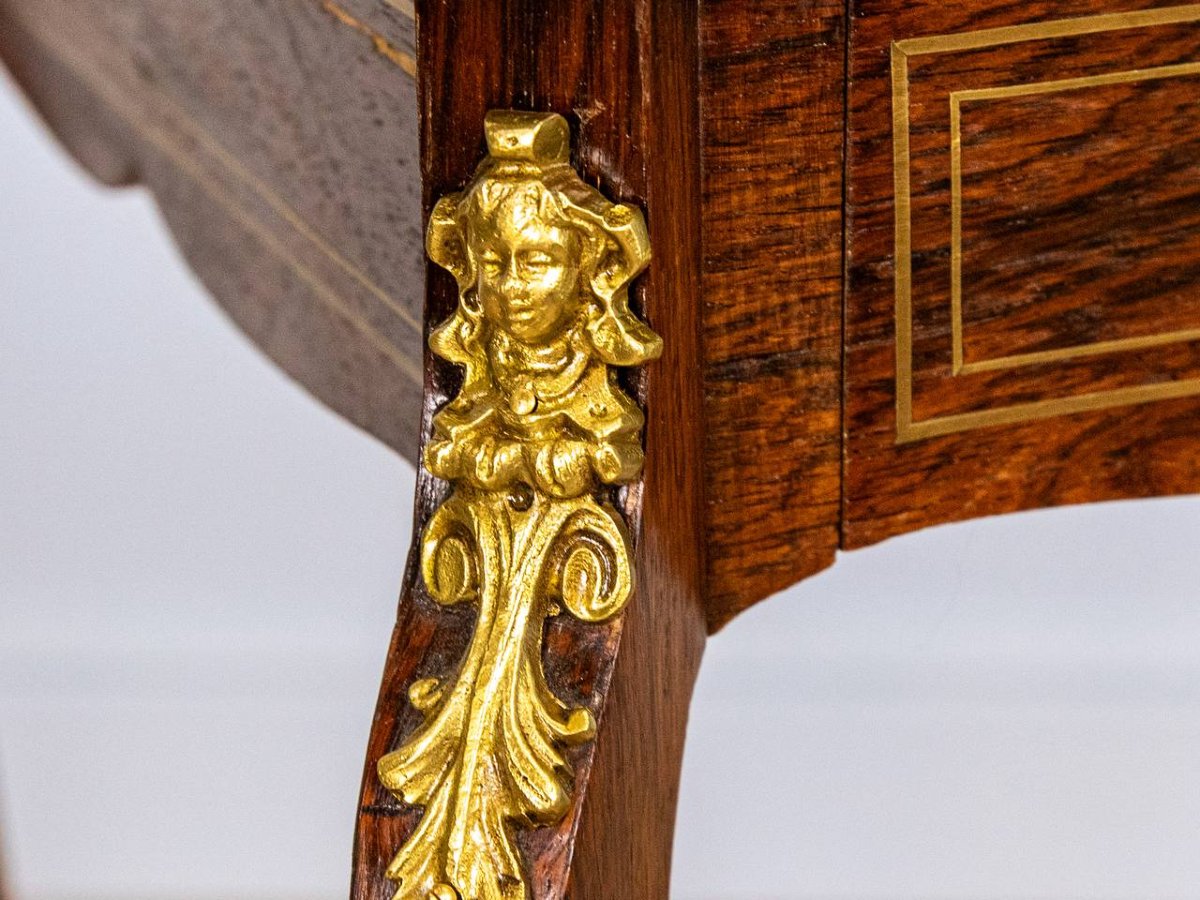 Small Work Table, Side Table, Writing Table In The Louis XV Style-photo-3