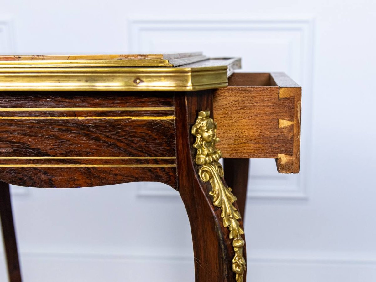 Small Work Table, Side Table, Writing Table In The Louis XV Style-photo-4