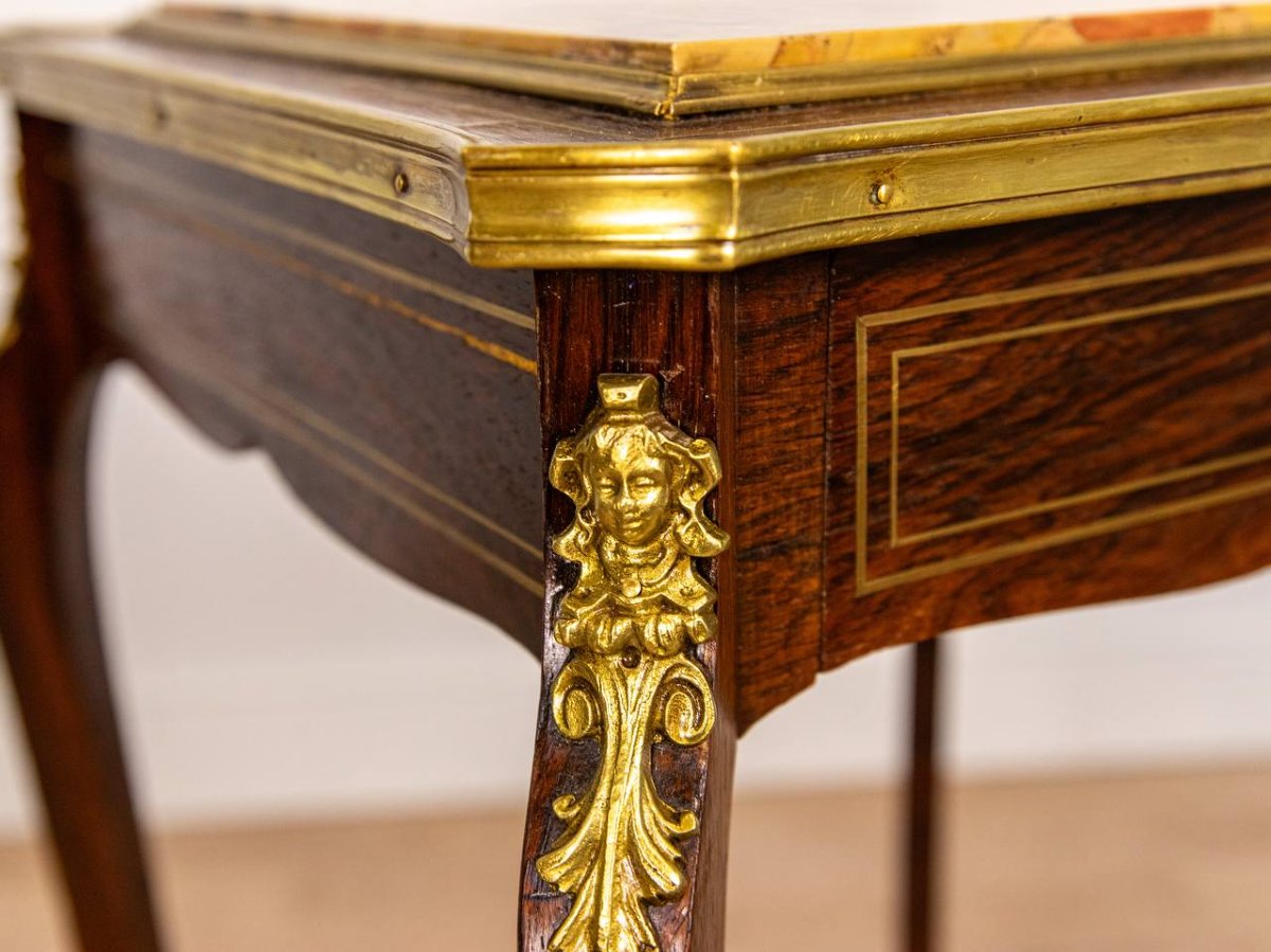 Small Work Table, Side Table, Writing Table In The Louis XV Style-photo-7