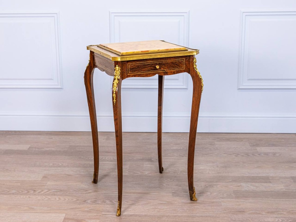 Small Work Table, Side Table, Writing Table In The Louis XV Style