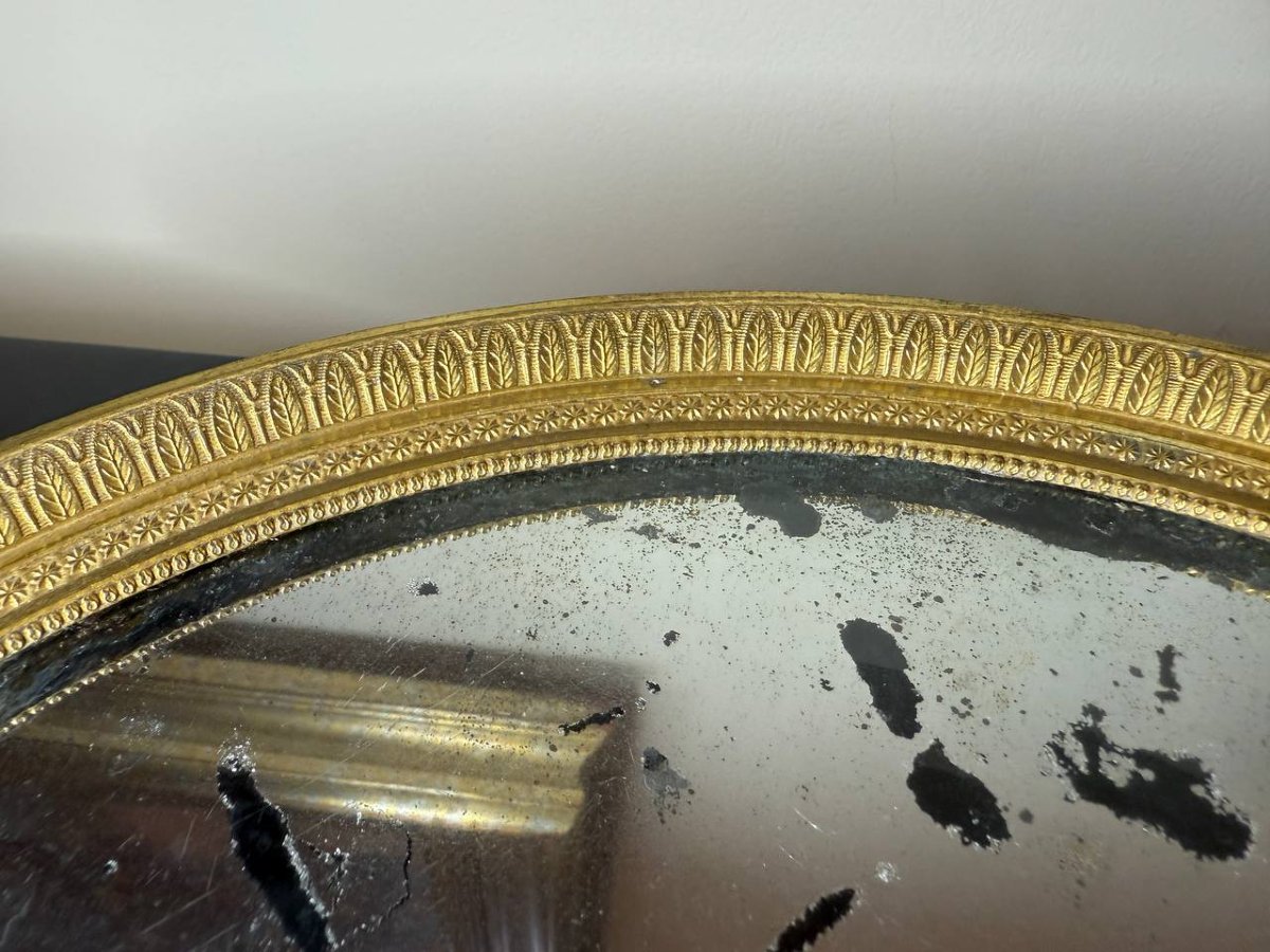 Surtout De Table, Centre De Table, Plateau En Bronze Doré d'époque Empire Restauration-photo-4