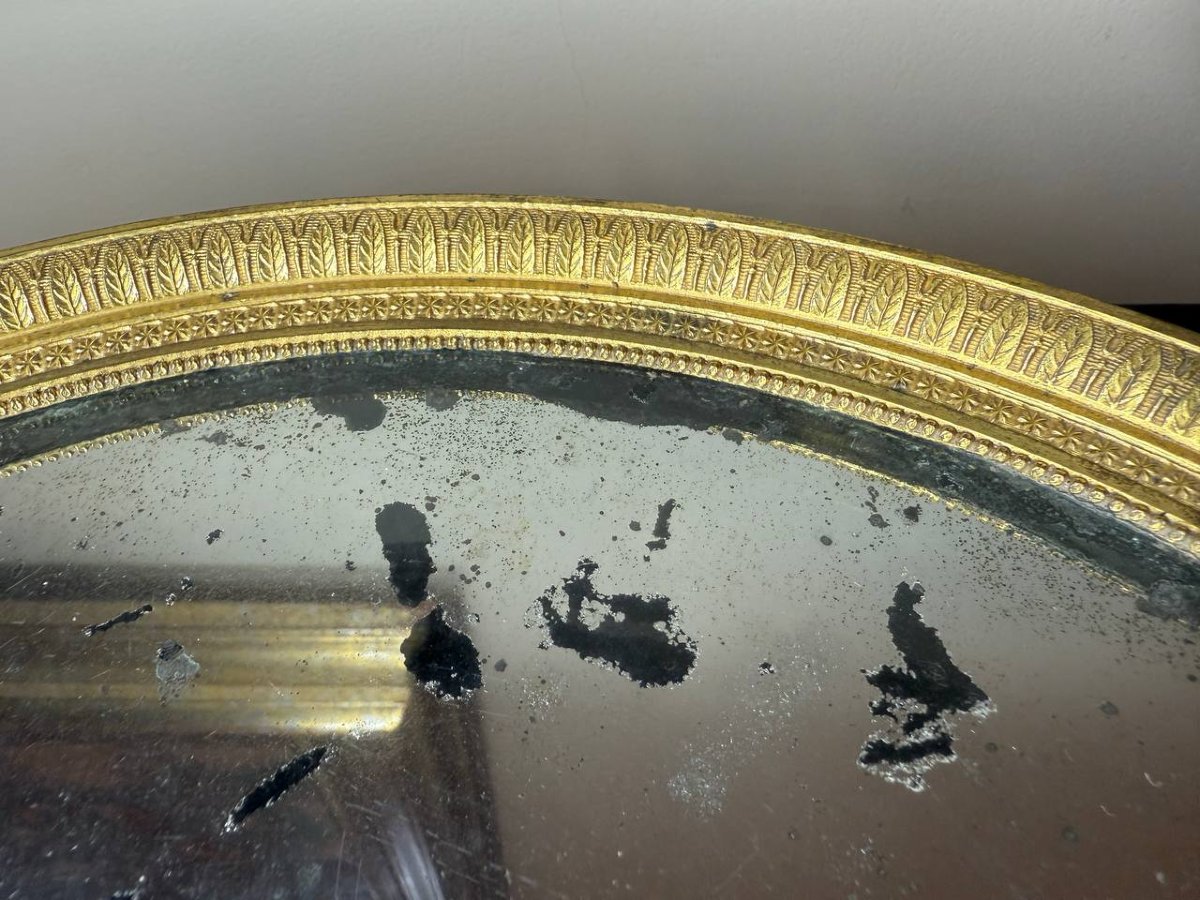 Surtout De Table, Centre De Table, Plateau En Bronze Doré d'époque Empire Restauration-photo-5